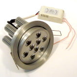 9 Watt LED Downlight Ceiling Light Silver 9 Watt LED Downlight Ceiling Light Silver