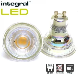 Integral Dichroic Glass 3.6 Watt GU10 LED Bulb (50W Replacement)