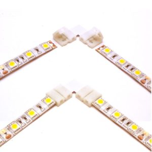 90 Degree LED Strip Corner Connector 10mm 2 Pin