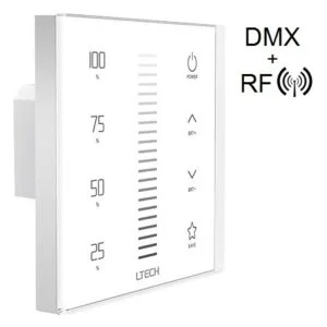 Wireless/DMX LED Touch Panel Dimmer, 12V - 24V