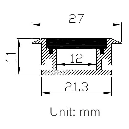 Floor Mounted LED Aluminium Profile - Image 2