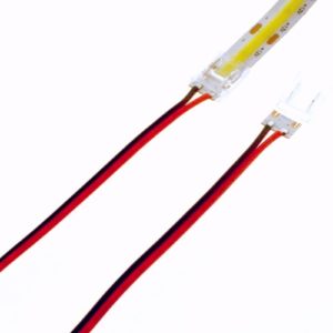 COB LED Strip Power Lead Connector 10mm 2 Pin