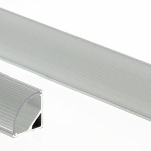 Corner LED profile diffuser cover