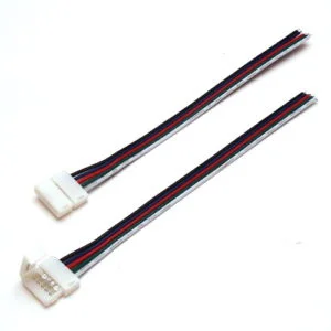 LED Strip Power Lead Connector RGBW 12mm 5 Pin