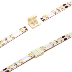 Solid LED Strip to Strip Connector 8mm 2 Pin
