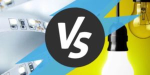 LED Light Strips VS Light Bulbs - Small