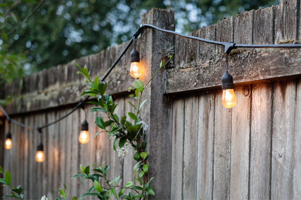 Fence Lining Festoon Lights