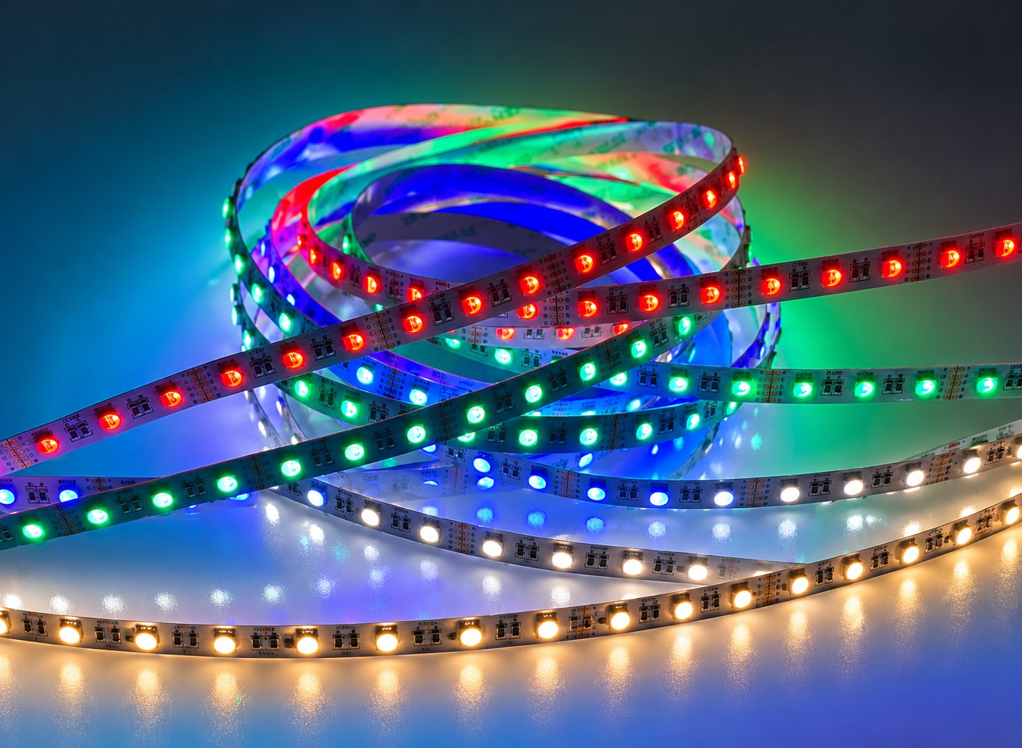 24V RGB+CCT LED Strip Lights IP65